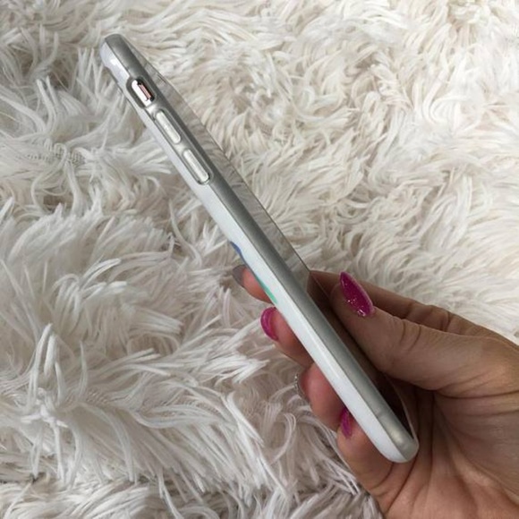 NWT White Holo Marble Case - Picture 2 of 3